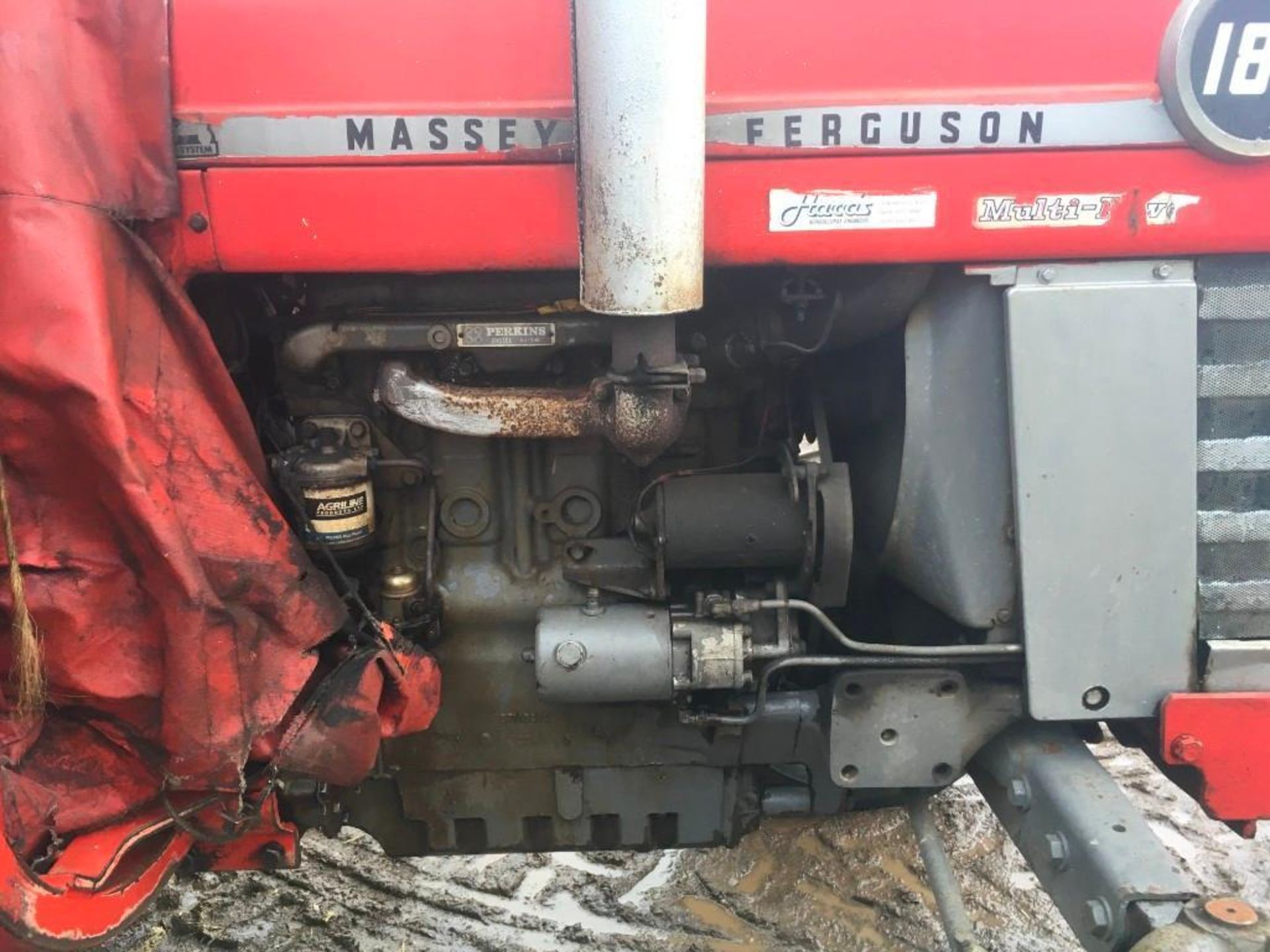 1974 Massey Ferguson 188 MultiPower tractor, 3 spool valves, rear link arms and pickup hitch, benefi - Image 17 of 21