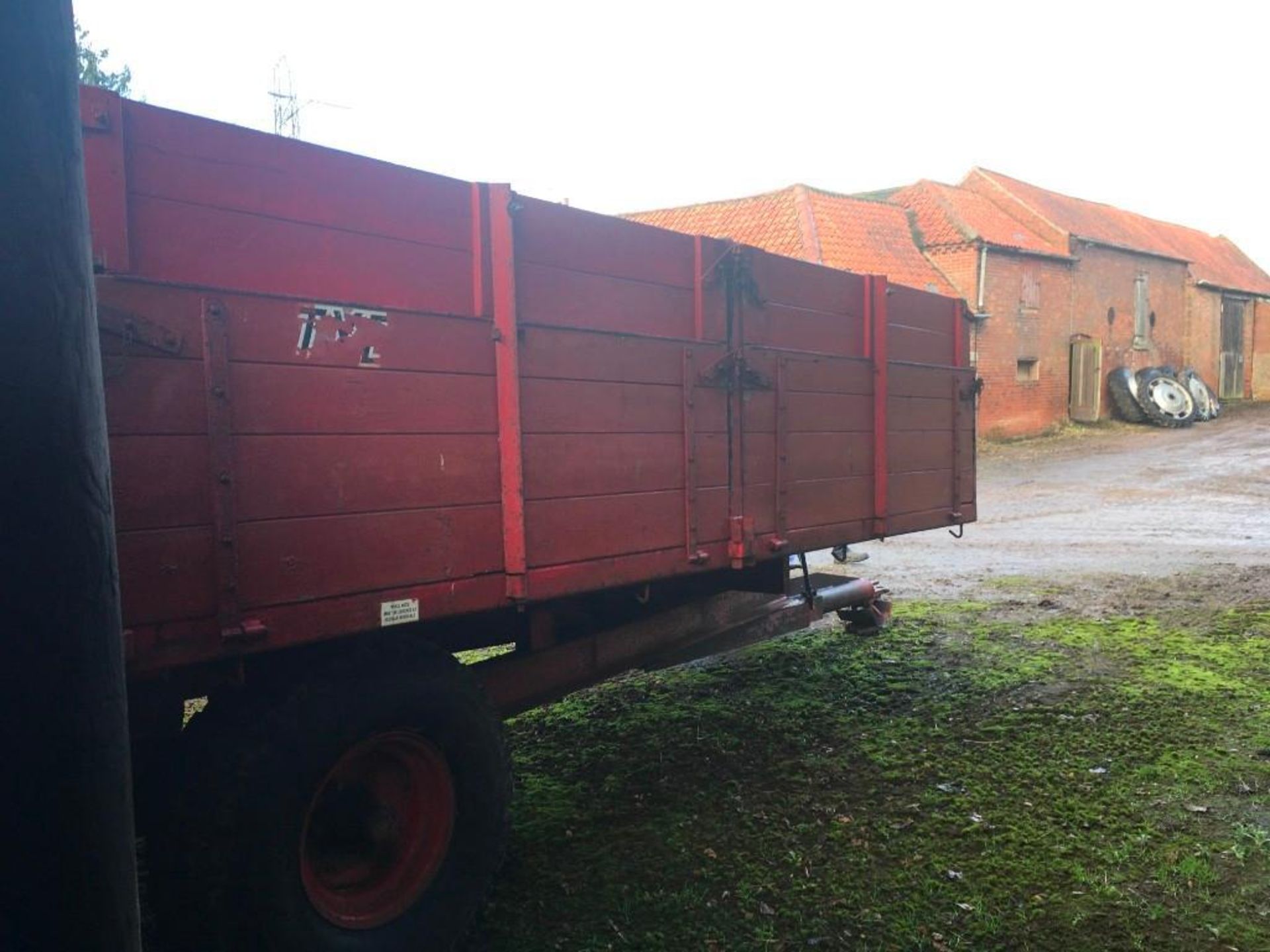 1975 Tye 6T single axle grain trailer with extensions. On the farm from new. Serial No: 6782 - Image 8 of 12