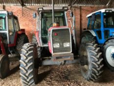 1990 Massey Ferguson 3090 Autotronic 4wd tractor with 2 manual spool valves, air-conditioning, rear