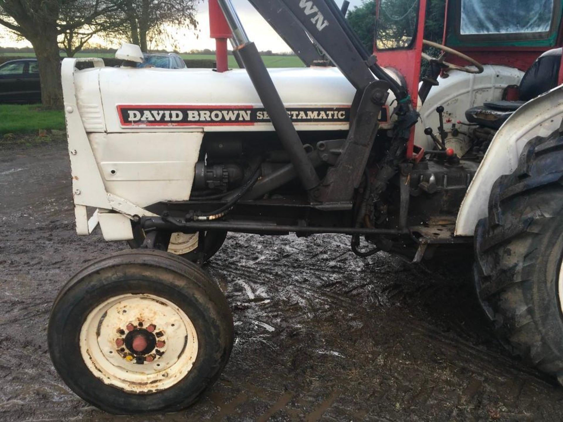 1969 David Brown 880 Selectamatic tractor with hydraulic front loader with circa 600kg lifting capac - Image 5 of 18