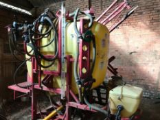 Hardi LX800 linkage mounted 12m sprayer, hydraulic lifting booms and clean water tank