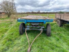 6.5m single axle flatbed trailer with dolly