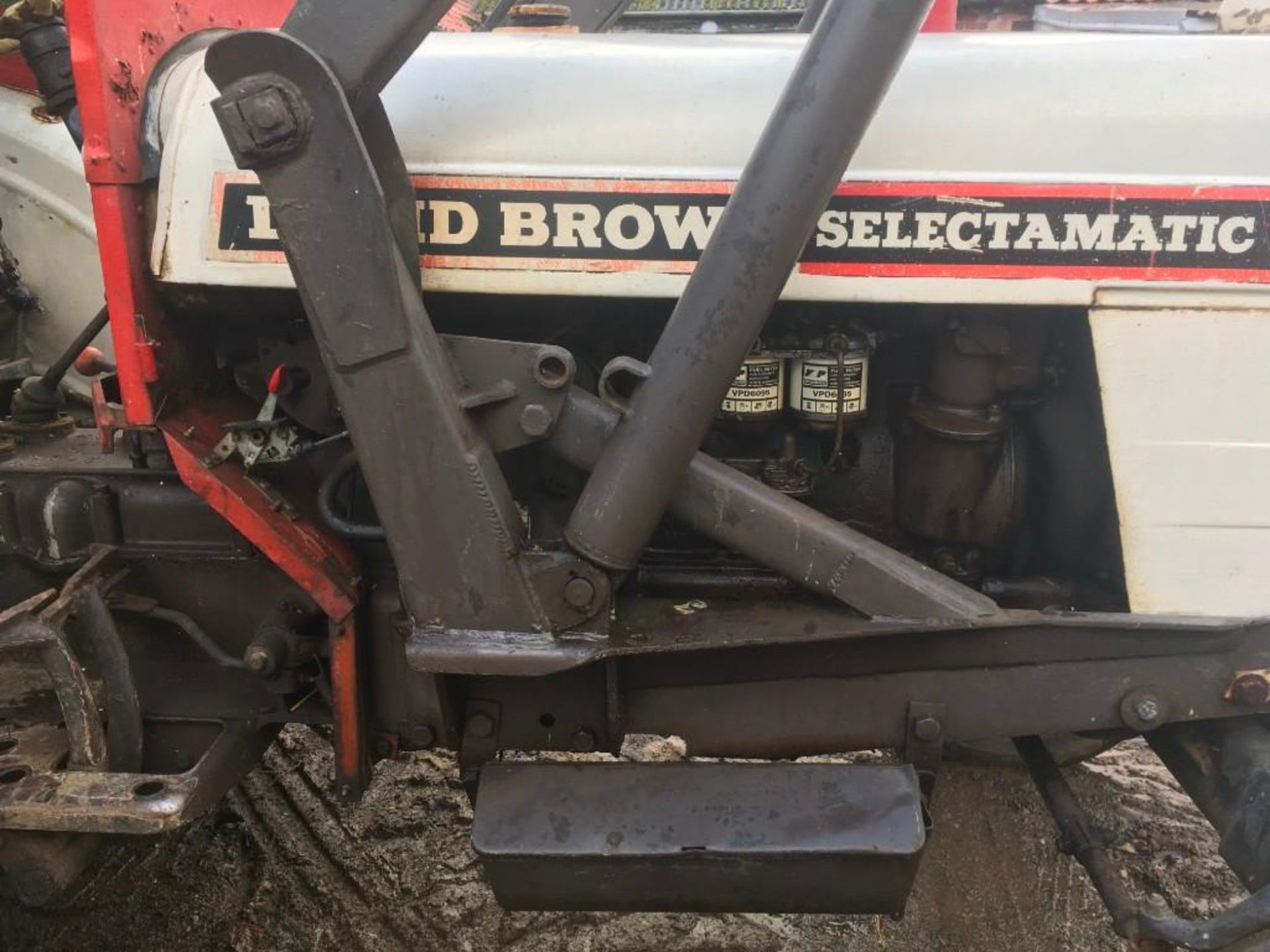 1969 David Brown 880 Selectamatic tractor with hydraulic front loader with circa 600kg lifting capac - Image 15 of 18