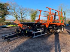 2020 Transtacker 4100 Bale Chaser, Tandem Axle on Flotation Tyres 560/45 R22.5, c/w Weighcells Hydra
