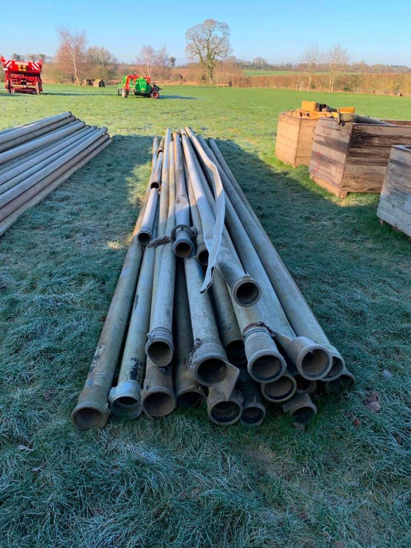 c.24 No. Misc. Bent Irrigation Pipes, Multiple Sizes and Lengths