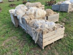 5No bins of crop fleece 10-12m wide (various lengths)