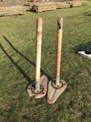 Pair vintage tennis posts (No VAT)