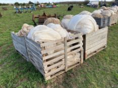 4No bins of crop fleece 10-12m wide (various lengths)