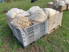4No bins of crop fleece 10-12m wide (various lengths)