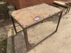 Metal workshop welding bench, 0.75m x 1.13m