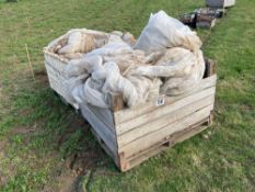 2No bins of crop fleece 10-12m wide (various lengths)