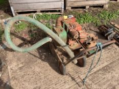 Water pump with Briggs & Stratton engine with spare engine