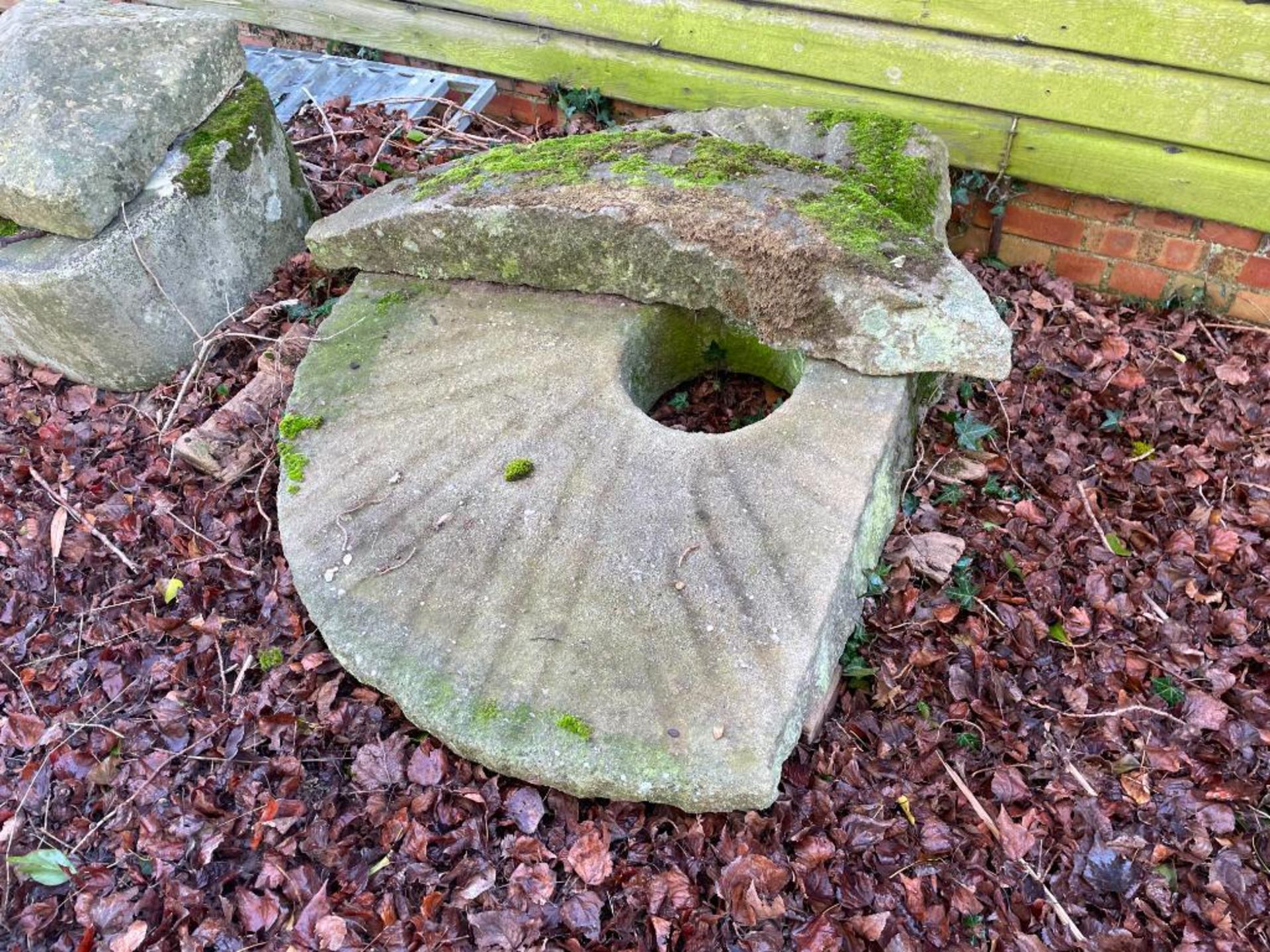 Vintage mill stone (broken). (No VAT) - Image 2 of 2