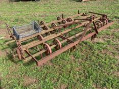 Marsk-Stig 8'6" springtine cultivator,  linkage mounted c/w spares