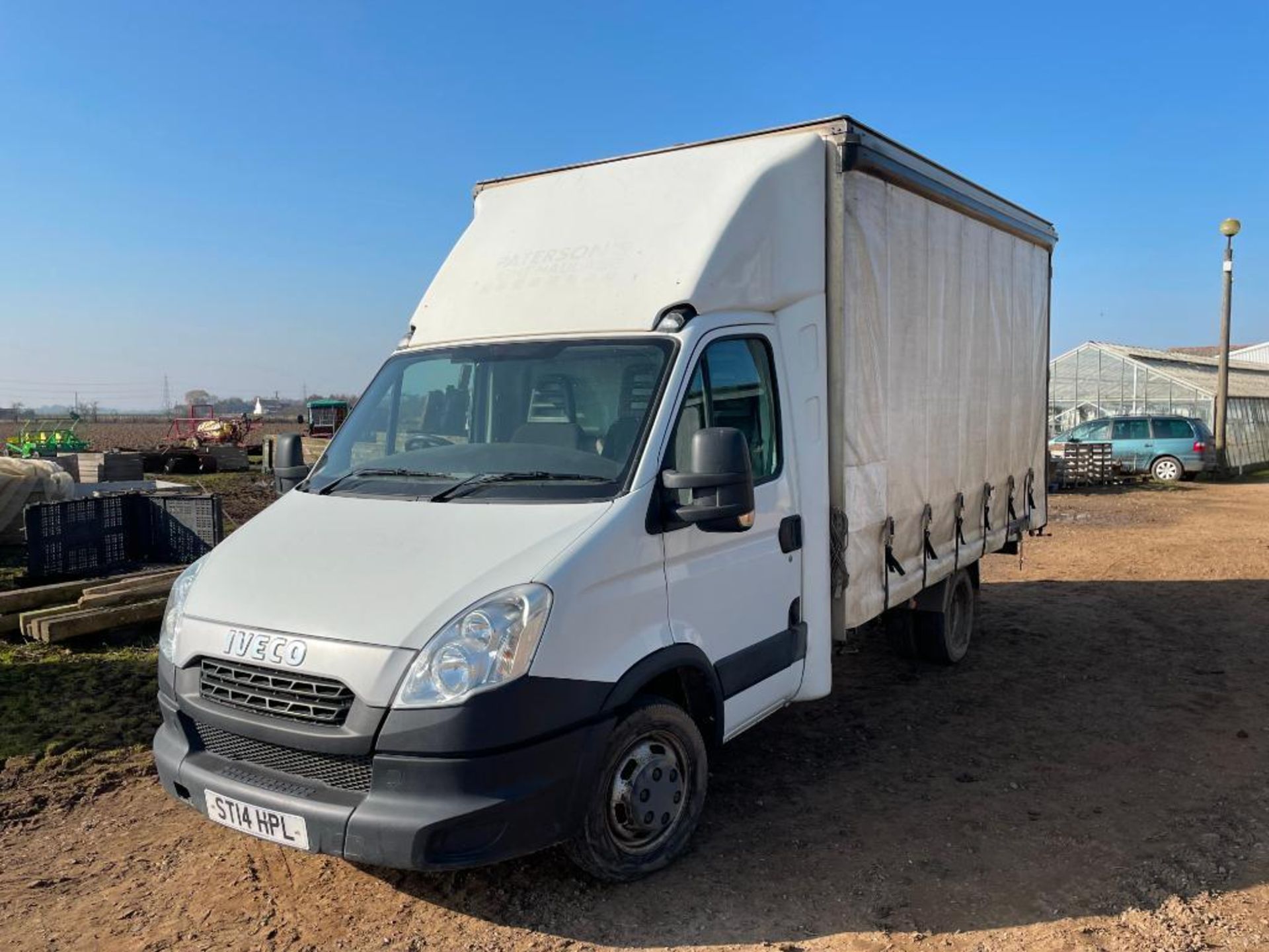 2014 Iveco 35C13 dual wheel 14' curtain side van with 3 seater cab, 6-speed manual. Reg No: ST14 HPL - Image 4 of 8