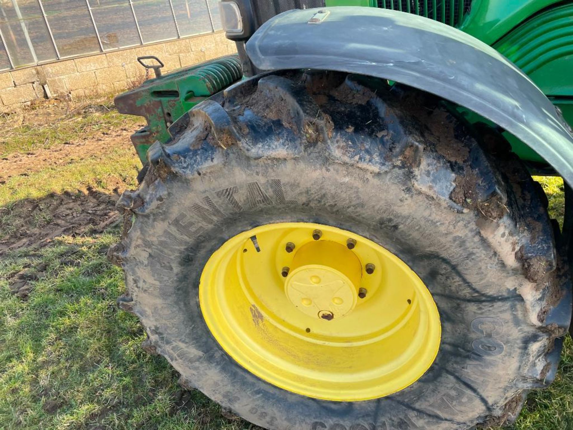 2003 John Deere 6320 40kph Powerquad 4wd tractor with 2 manual spools, 14No 50kg front wafer weights - Image 10 of 20