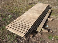 Quantity glasshouse benches 2'6" x 8', sold in situ, buyer to remove