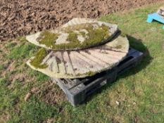 Vintage mill stone (broken). (No VAT)