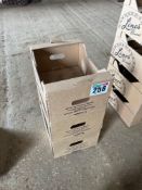 c.240No. Lincs Brand brown cardboard boxes, 400mm x 300mm x 180mm