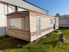 Willerby Caravan Co Leven 28, 4 berth static caravan, sold in situ, buyer to remove