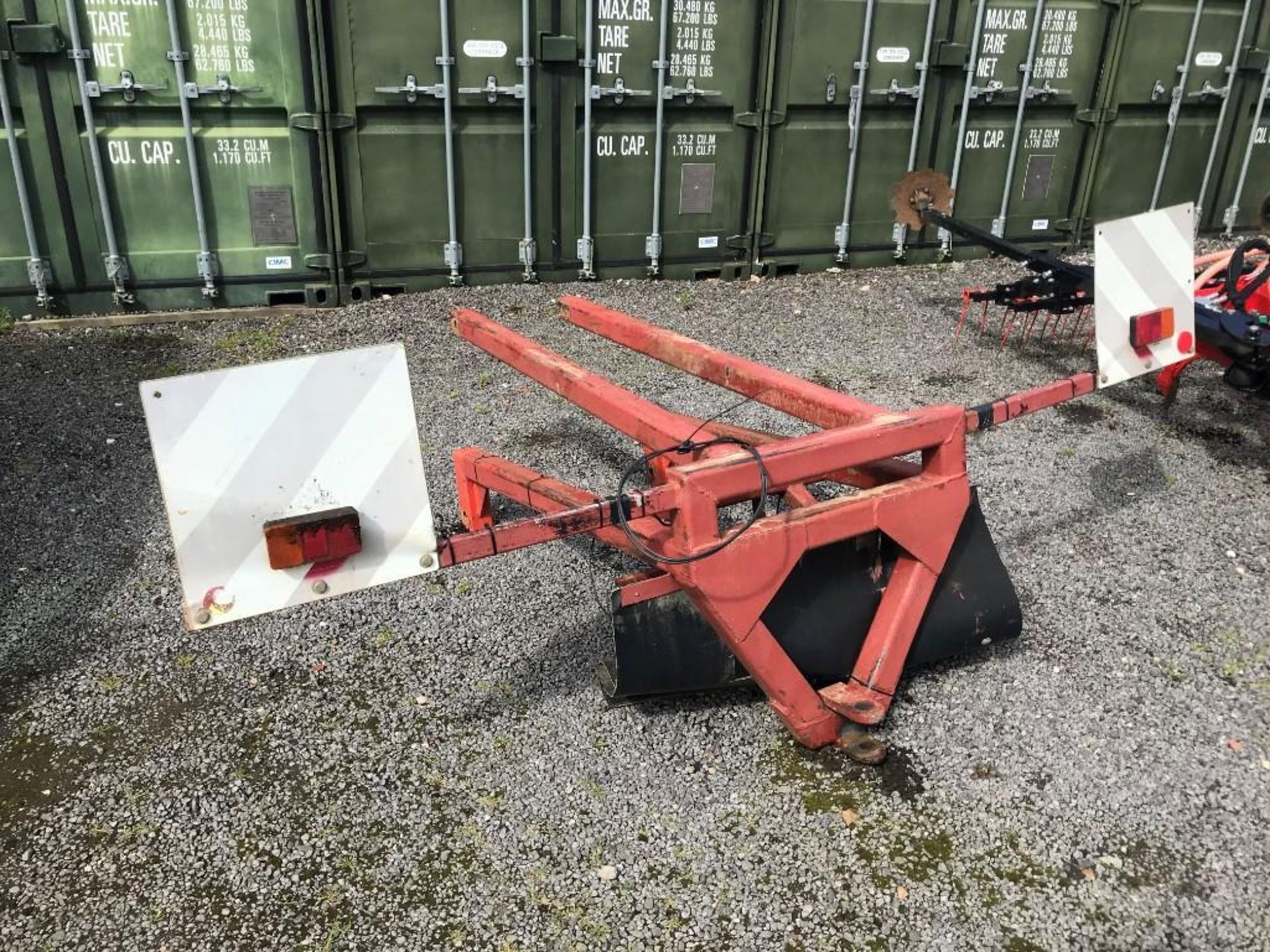 Home made rear tow hitch to fit Kuhn HR 6m power harrow