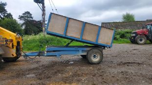 Single axle 4t high tipper trailer