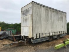 Ex Commercial Drag Trailer 7.5m x 3.4m x 2.55m Curtainsider