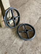 2No. Genuine Twose 22inch Cambridge Roll Rings