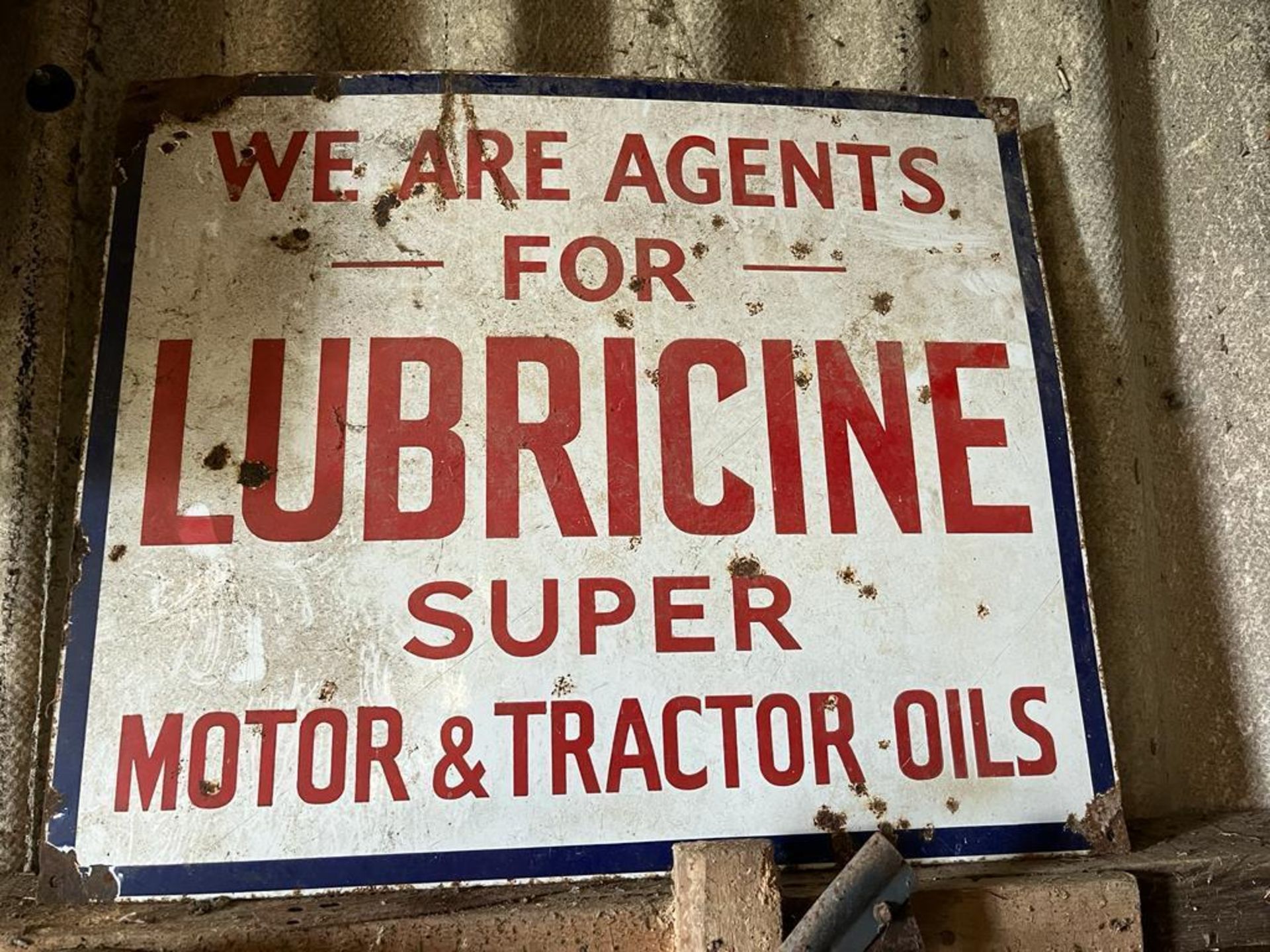 Vintage Lubricine Sign