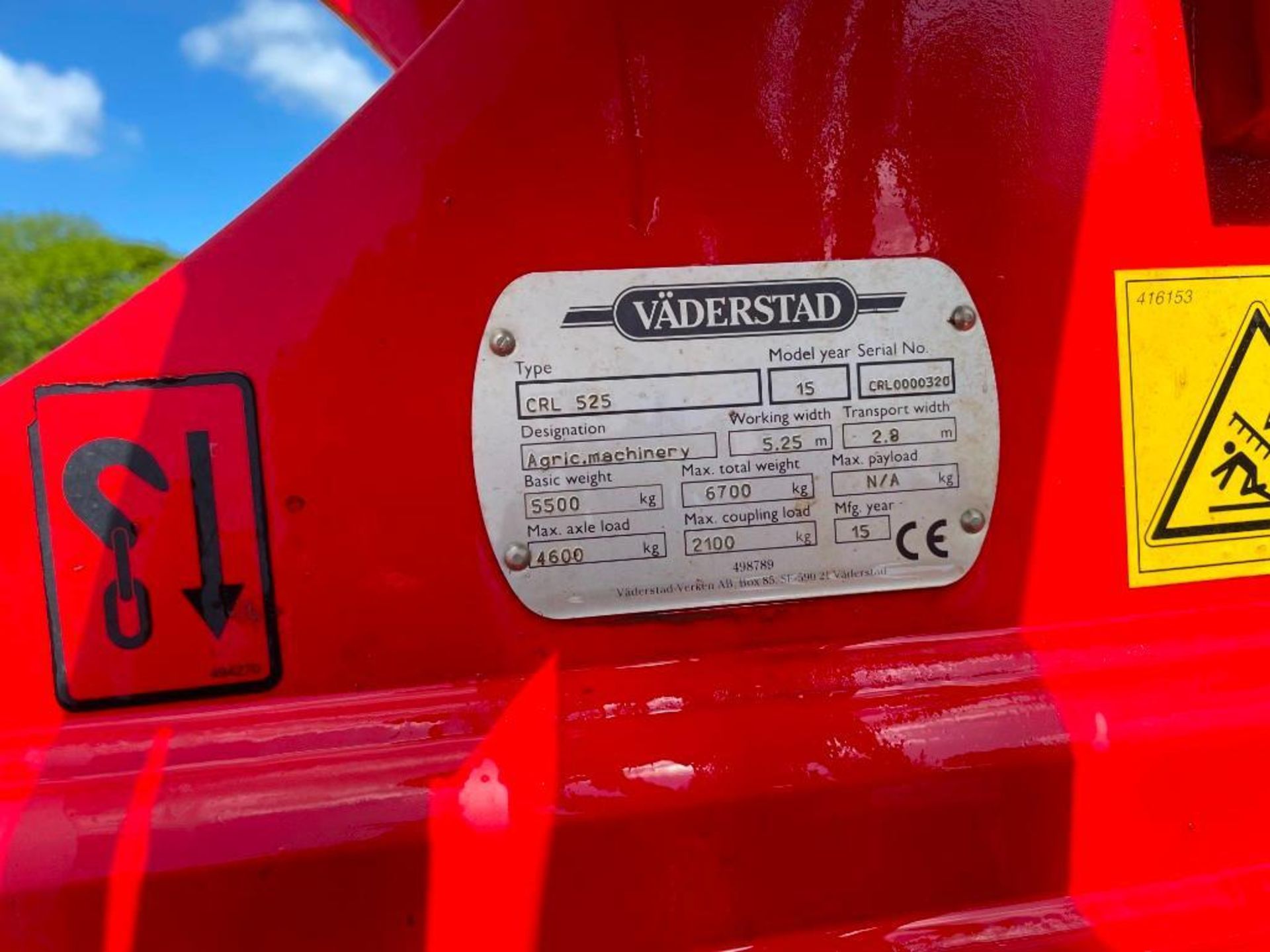 2015 Vaderstad Carrier L525 - Image 7 of 7