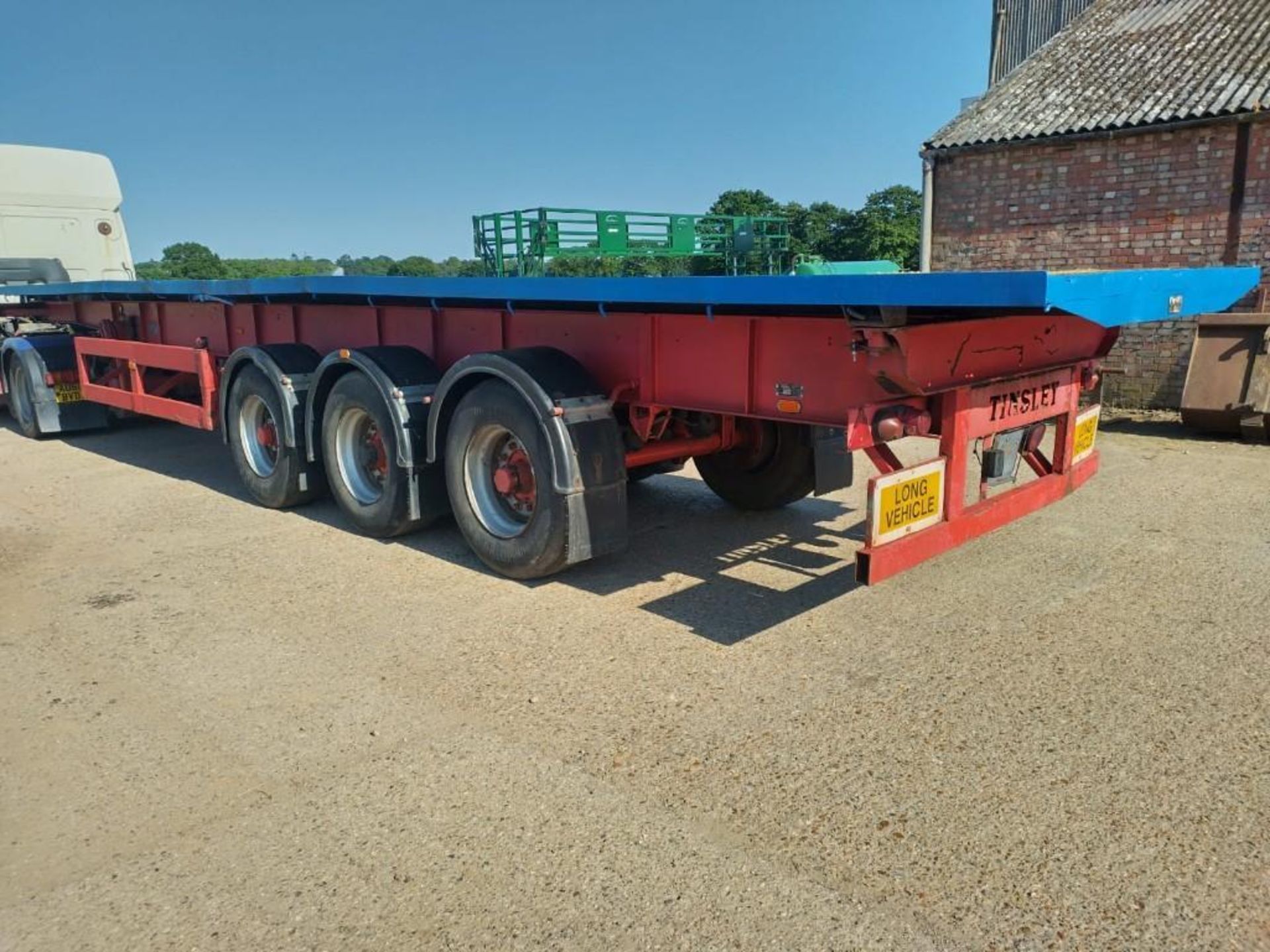 1988 Tinsley 40ft Tri Axle Skelletal Trailer - Image 5 of 9