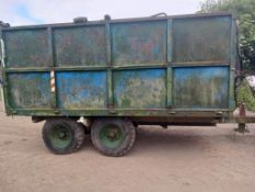 Weeks 8T Drop Side Tandem Axle Trailer