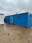 Blue 32ft Welfare Unit