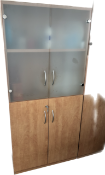 2 No. Lee Plumpton Cupboards With Glass Doors