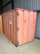 Chemical Storage Container, Lockable, Orange