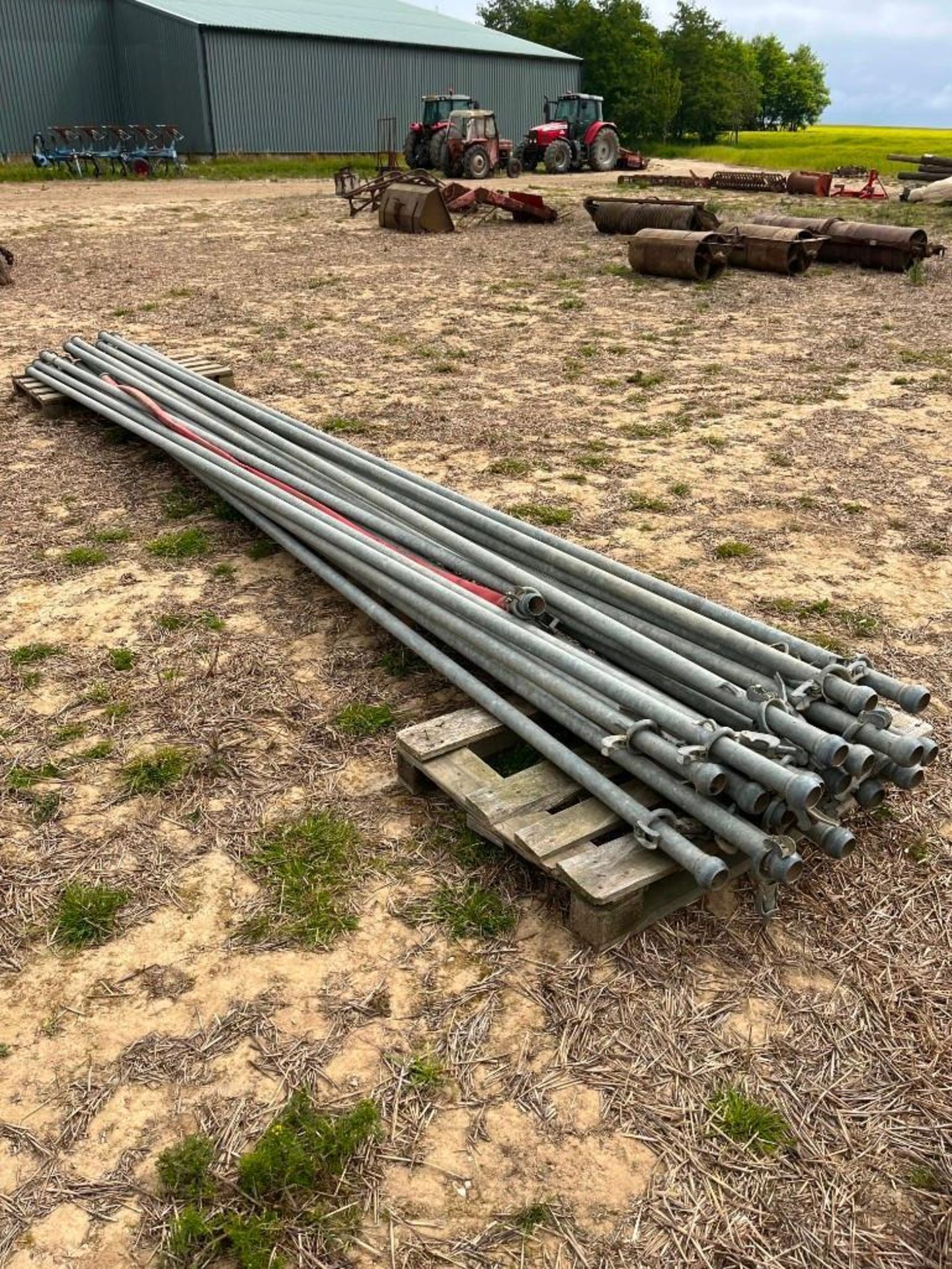 24No. 2" Galvanised Irrigation Pipes