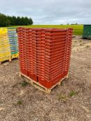 Misc Pallet of Plastic Vegetable Crates