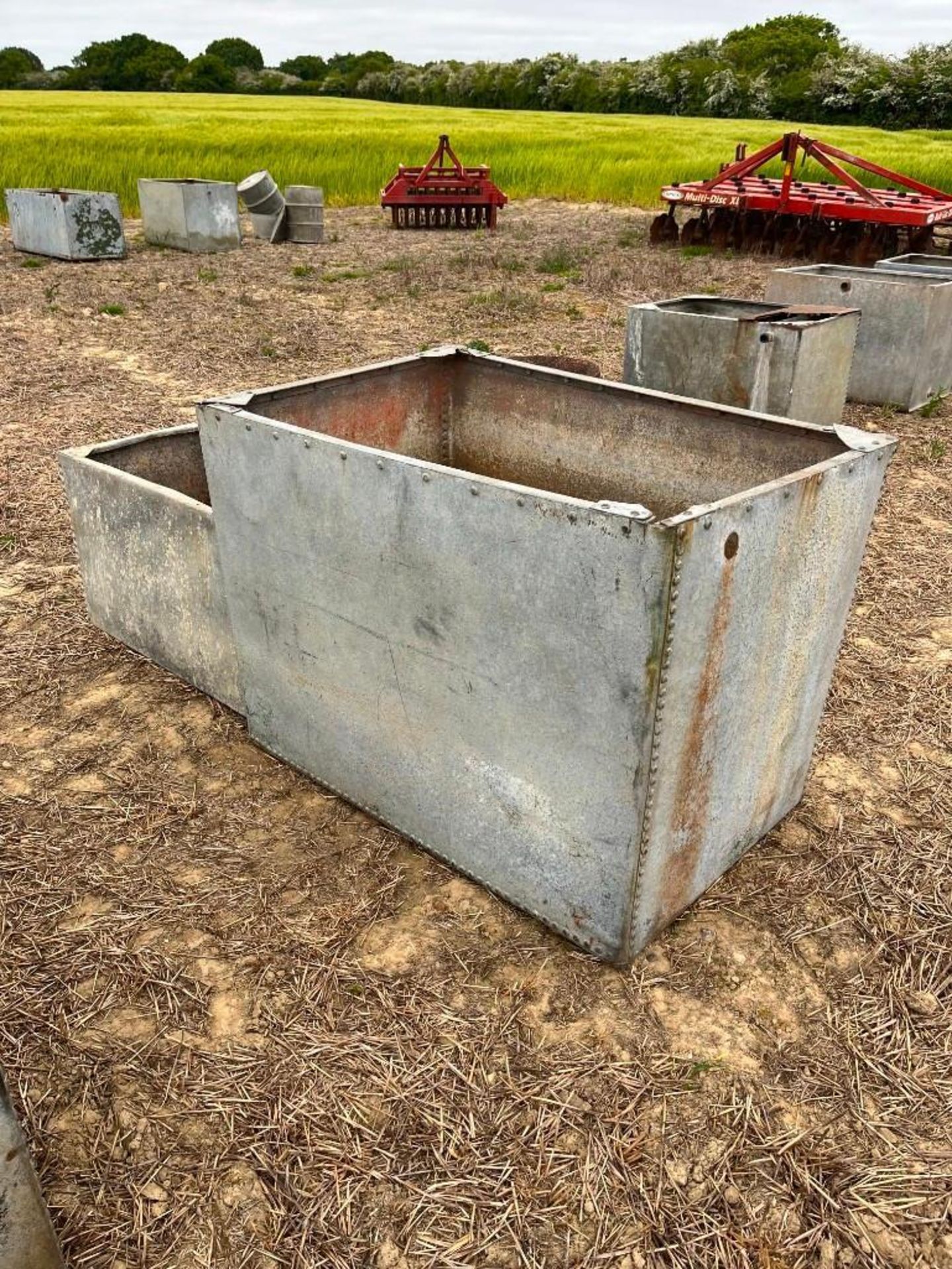 2No. Misc Galvanised Steel Tank - Image 3 of 4