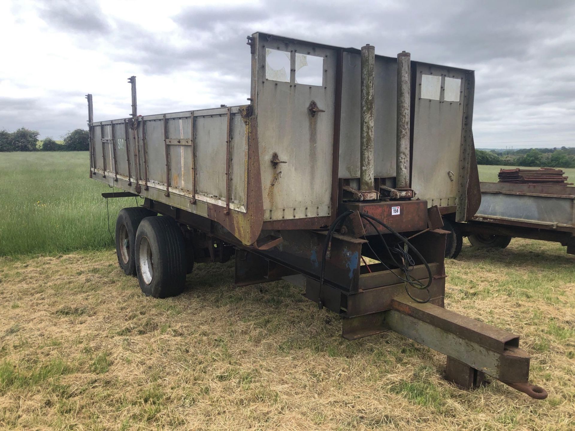 Aluminium 12 ton drop side tipping trailer - Image 2 of 7