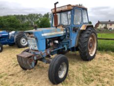 1971 Ford 5000 2wd diesel tractor with PUH and weights. Hours: 8,334. Reg No: PPR 180K. NO VAT