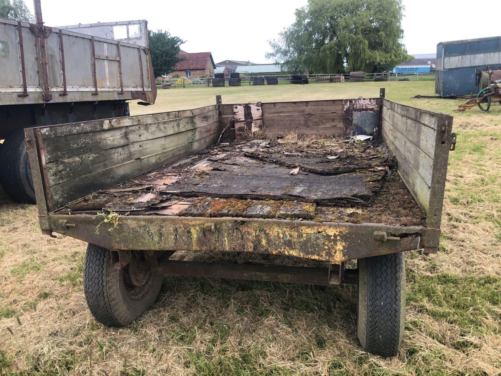 3t drop side hydraulic tipping trailer, single axle - Image 3 of 3