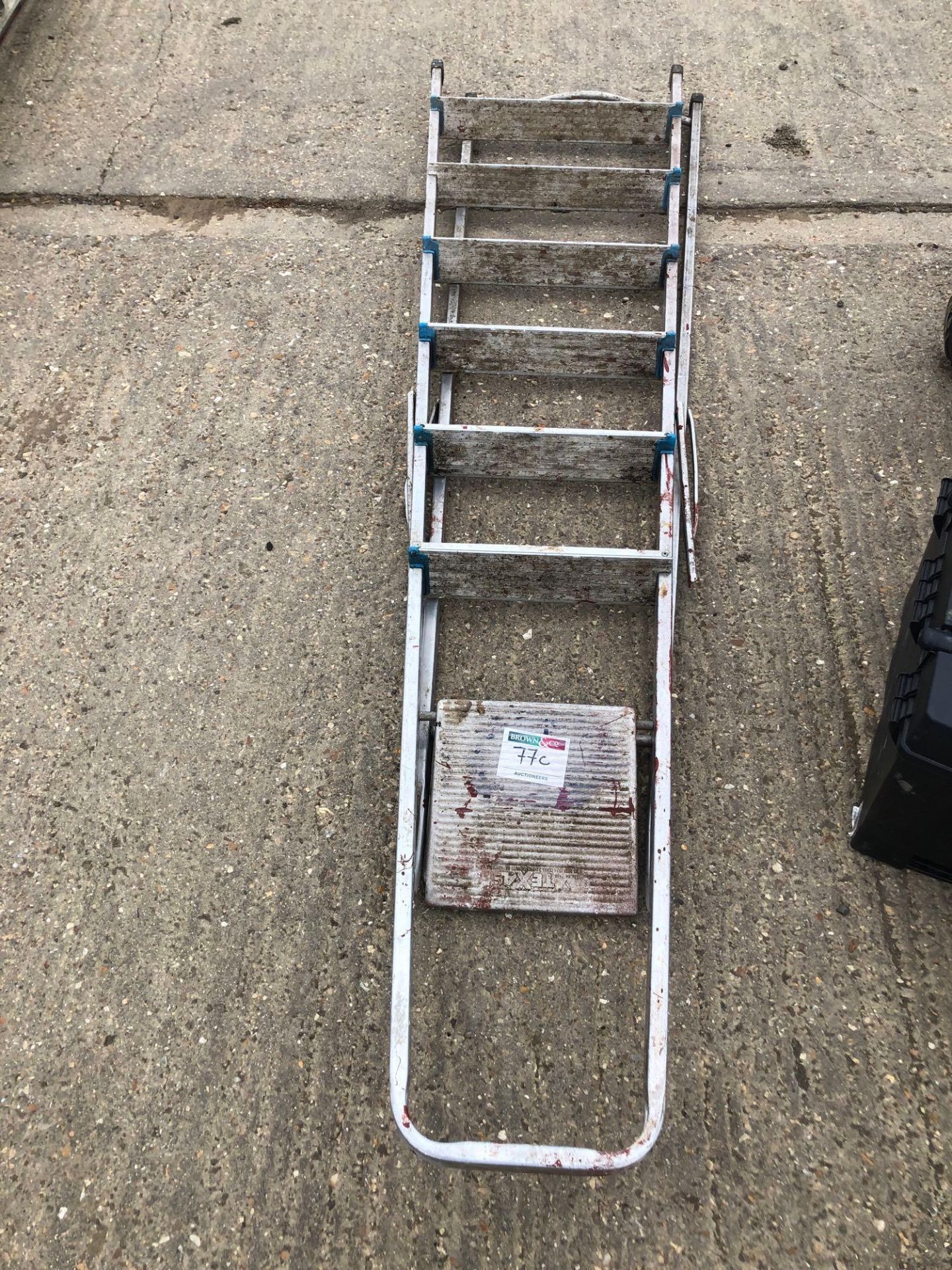 Galvanised steps