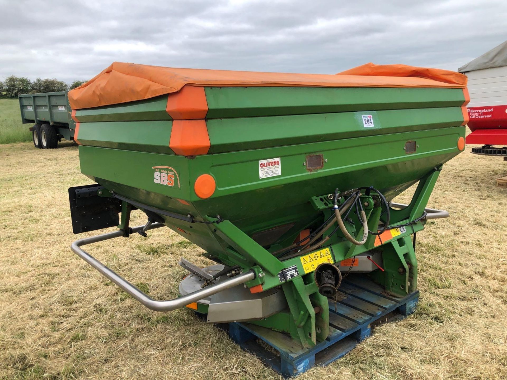 2008 Amazone ZAM 2200 24m twin disc fertiliser spreader. NB Manual in office - Image 2 of 12