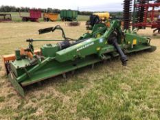 2014 Amazone KG5001-2 power harrow with rear tooth packer. Serial No: KG00062299