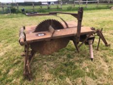 McConnel saw bench, PTO driven