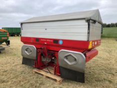 Kverneland TL1875 twin disc fertiliser spreader, 3,900l hopper, hopper cover, weigh cell and border