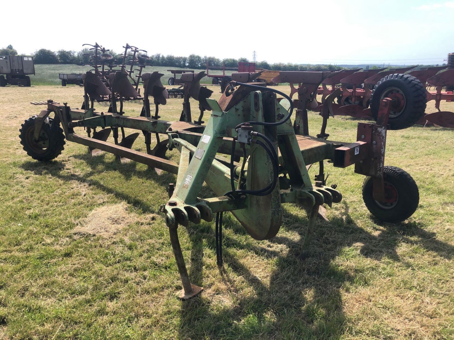 Dowdeswell DP1 6f on land reversible plough, double offset