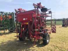 2016 Kverneland TS 6m tine drill with tramline and bout markers, wheel track eradicators. ISOBUS com