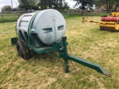 Plastic diesel bowser with 12v pump, single axle