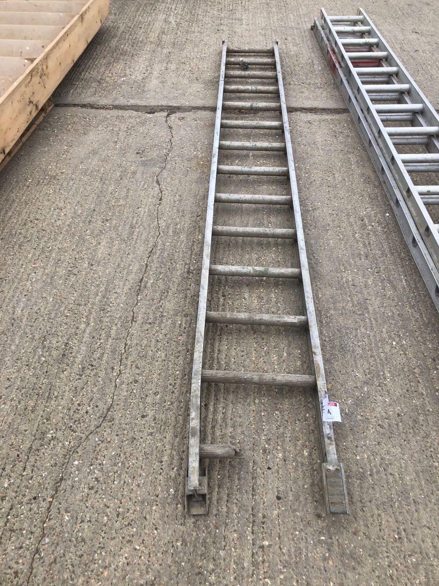 Galvanised ladder